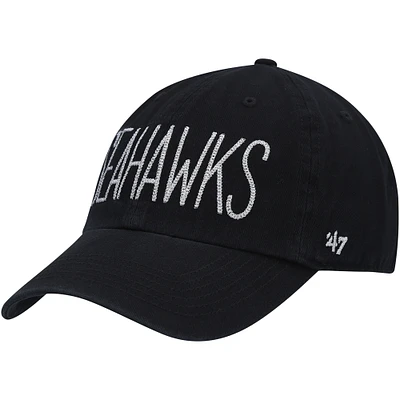 Casquette réglable '47 Seattle Seahawks Shimmer Text Clean Up pour femme