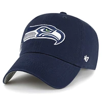 Casquette réglable '47 College Navy Seattle Seahawks Confetti Icon Clean Up pour femme