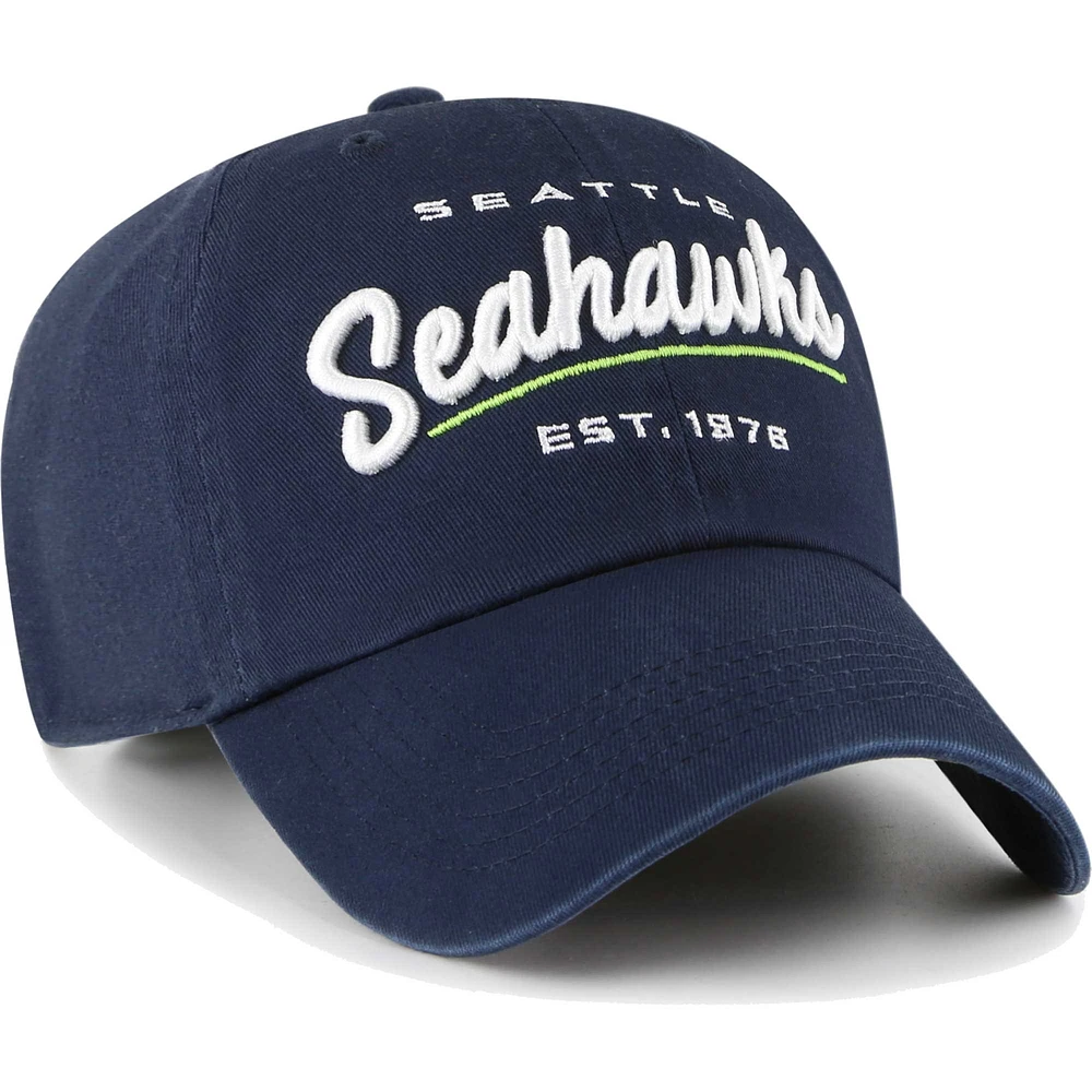 Casquette réglable '47 College Navy Seattle Seahawks Sidney Clean Up pour femme