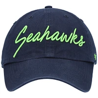 Casquette réglable '47 College Navy Seattle Seahawks Vocal Clean Up pour femme