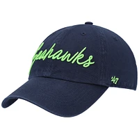 Casquette réglable '47 College Navy Seattle Seahawks Vocal Clean Up pour femme