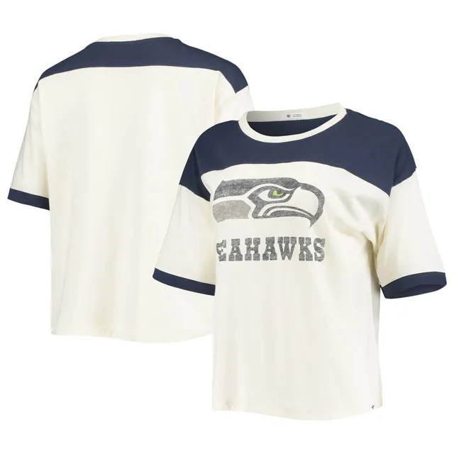 Lids Seattle Seahawks New Era Sideline Chrome T-Shirt - Cream