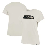 T-shirt '47 crème pour femmes des Seattle Seahawks Panthera Frankie