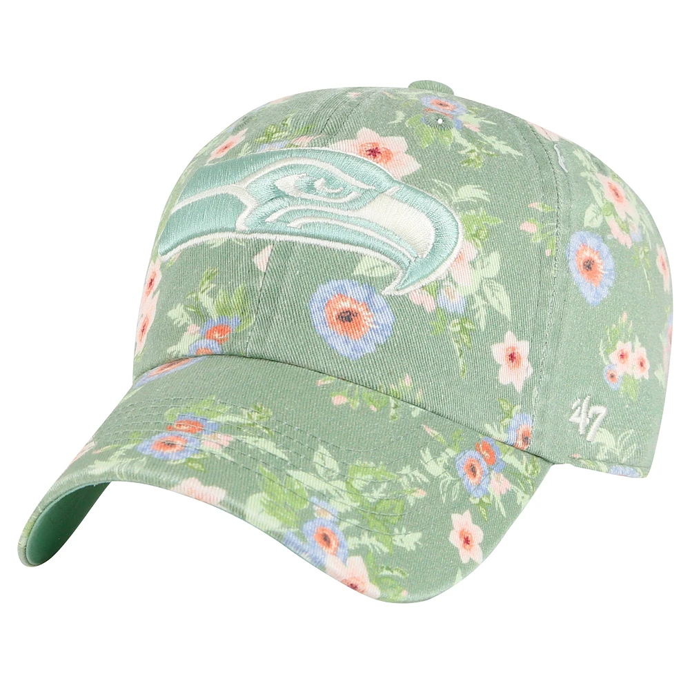 Women's '47  Green Seattle Seahawks Meadow Garden Clean Up Adjustable Hat