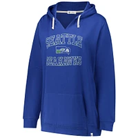 Sweat à capuche Clarity Kennedy pour femme '47 Royal Seattle Seahawks grande taille