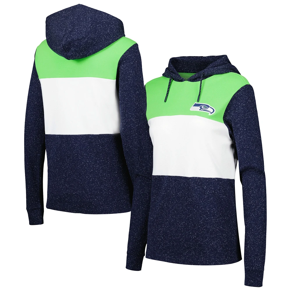 Women's Antigua Navy Seattle Seahawks Wicket Pullover Hoodie