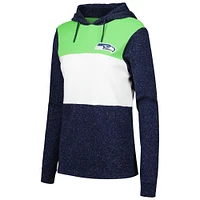 Women's Antigua Navy Seattle Seahawks Wicket Pullover Hoodie