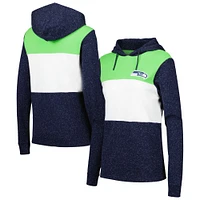 Sweat à capuche Seattle Seahawks Wicket Antigua College bleu marine pour femme