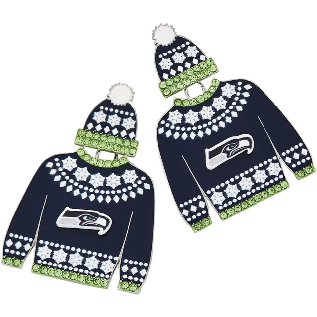 Lids Seattle Seahawks Helmet Wire Earrings