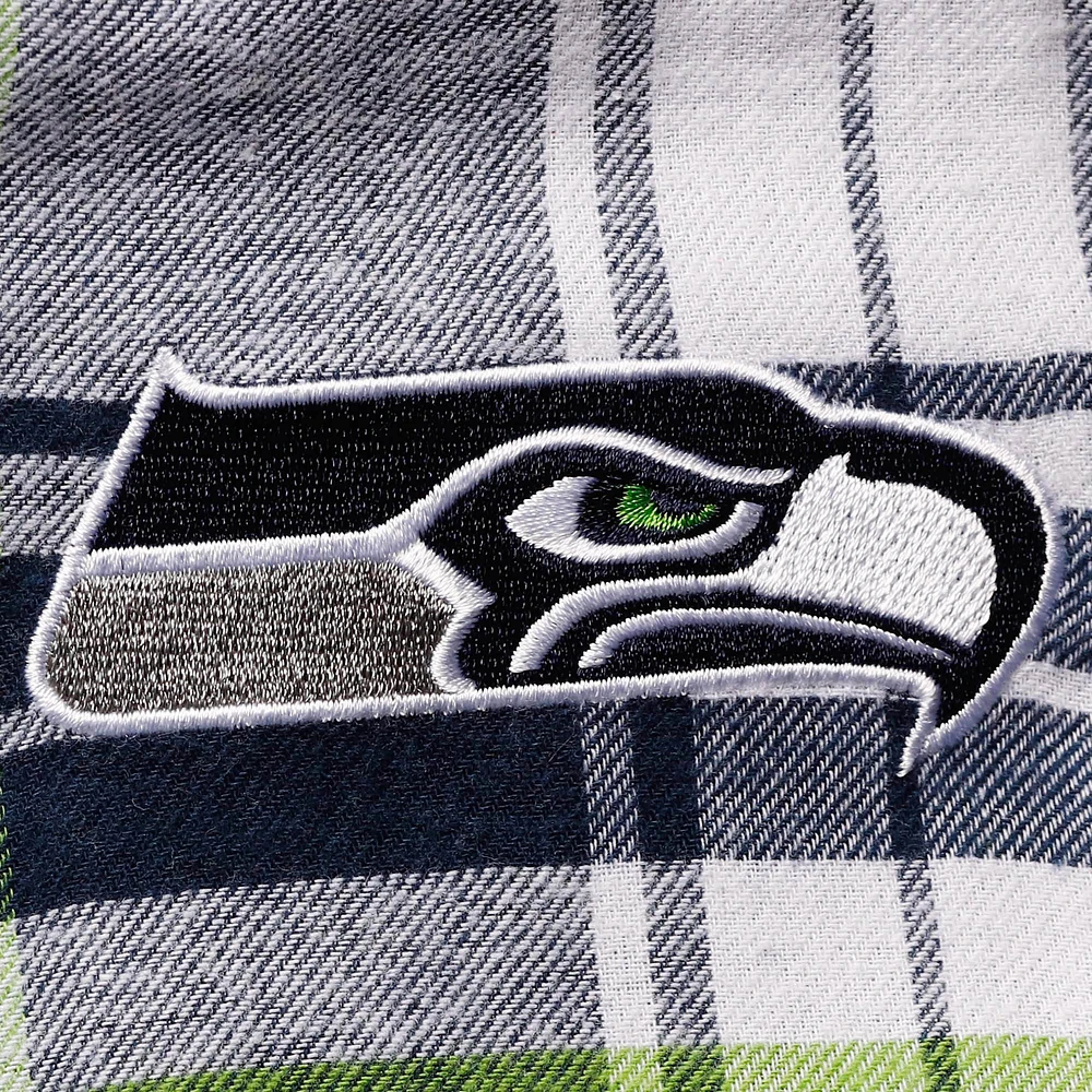 Pantalon en flanelle Seattle Seahawks Accolade Concepts Sport College bleu marine/vert fluo pour femme