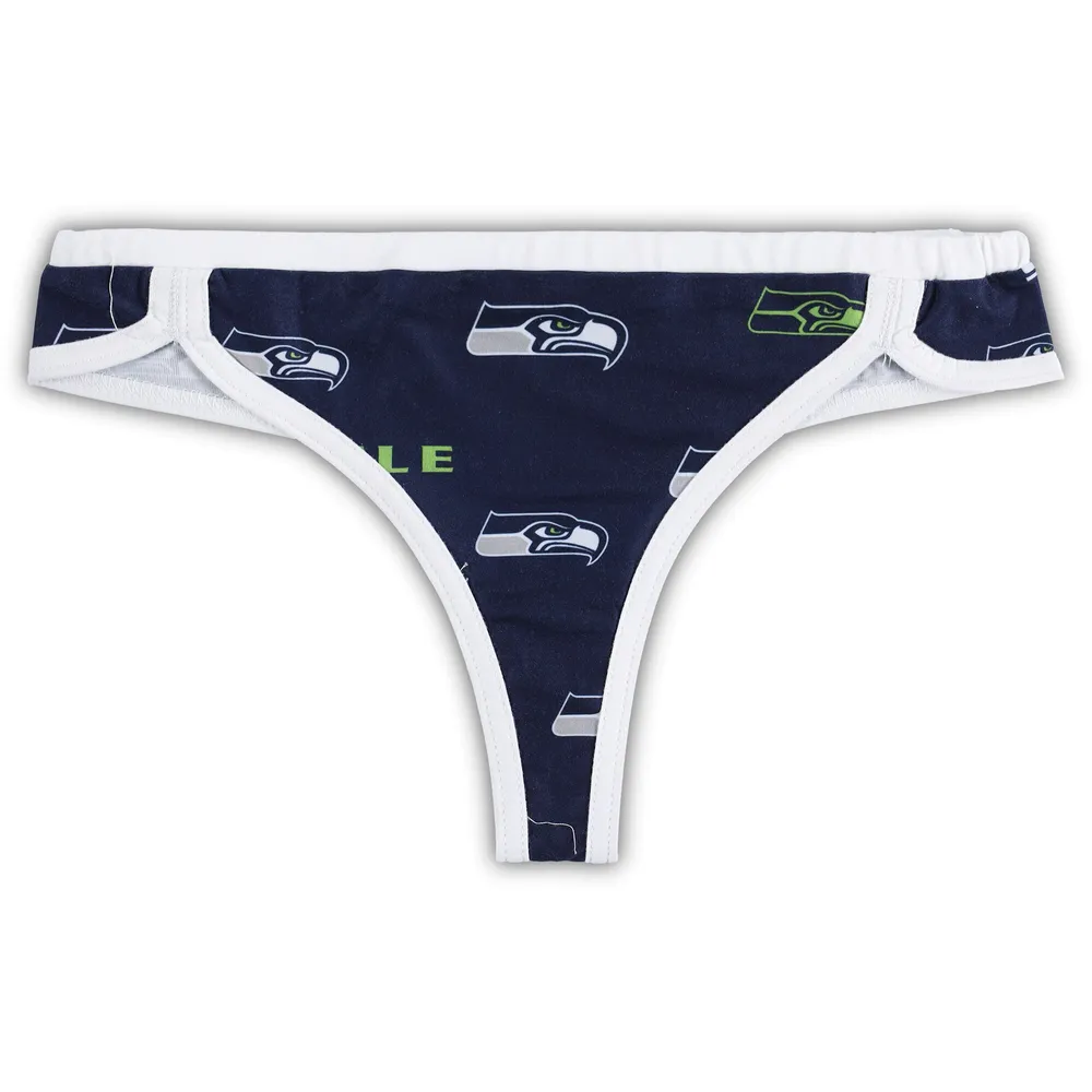 Lids Seattle Seahawks Concepts Sport Women's Breakthrough Knit Thong -  College Navy/White