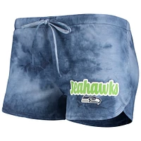 Concepts Sport College Navy Seattle Seahawks Billboard Ensemble débardeur et short pour femme