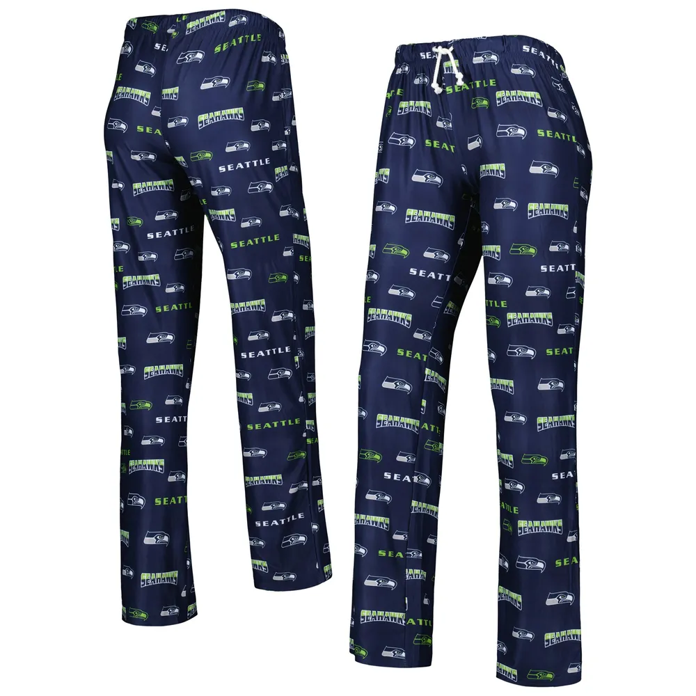 Seattle Seahawks Pajama Pants Navy/Green Size Medium