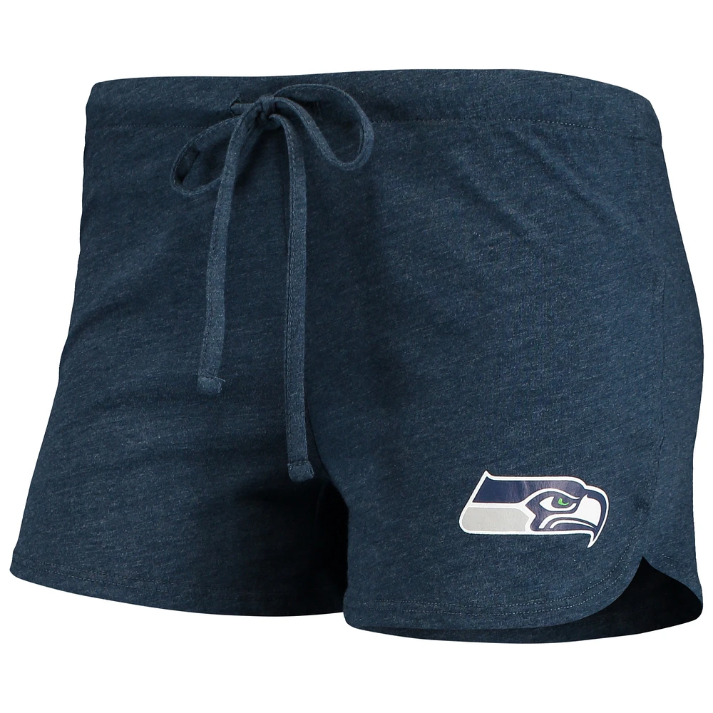 Concepts Sport College Navy Seattle Seahawks Mètre Tricot Manches Longues Raglan Haut et Short Ensemble de Nuit