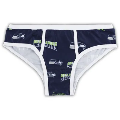 Seattle Seahawks Concepts Sport Women's Breakthrough Allover Print Knit Panty - Navy