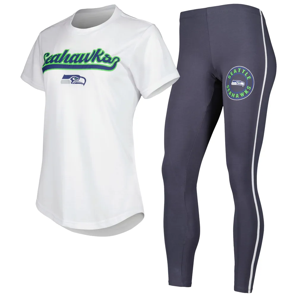 Lids Seattle Seahawks Concepts Sport Women's Sonata T-Shirt & Leggings  Sleep Set - White/Charcoal