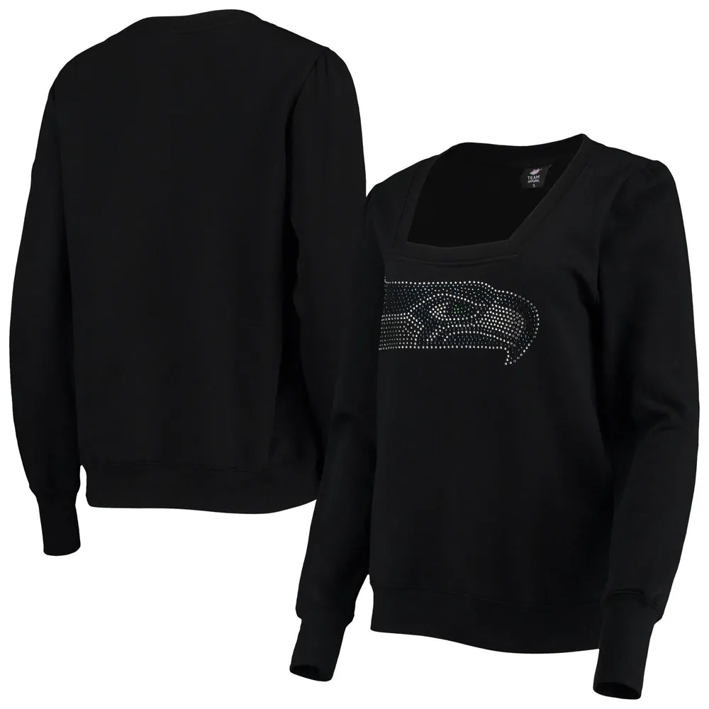 Cuce - Sweat-shirt à enfiler noir Seattle Seahawks Winners pour femmes