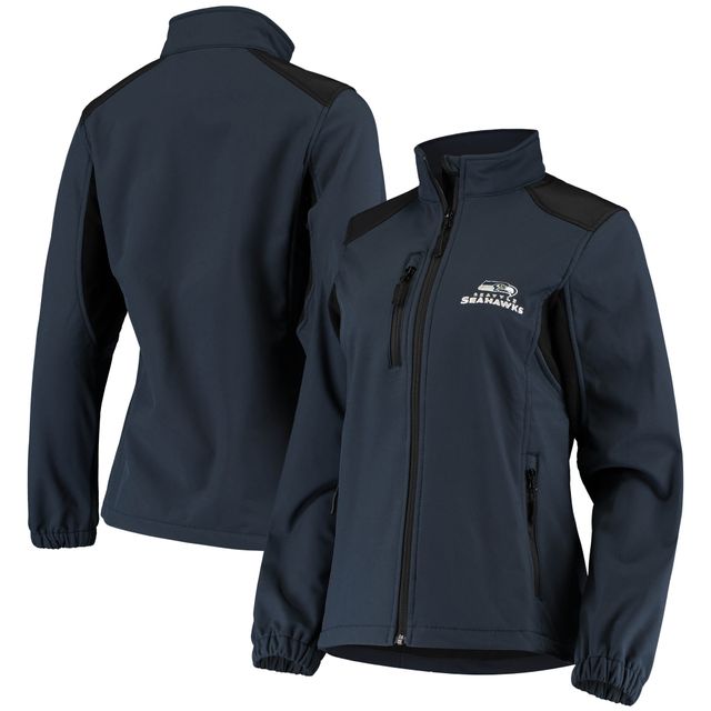 Veste en molleton Softshell Seattle Seahawks pour femmes, Dunbrooke, bleu marine