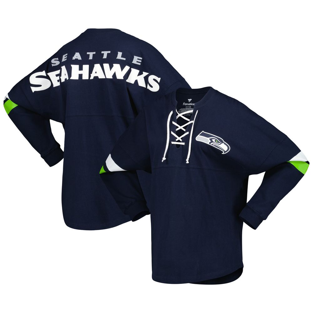 Women's Seattle Seahawks Fanatics Branded College Navy Plus Size