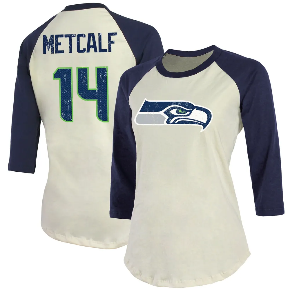 Lids DK Metcalf Seattle Seahawks Fanatics Branded Women's Player Raglan  Name & Number 3/4-Sleeve T-Shirt - Cream/Navy