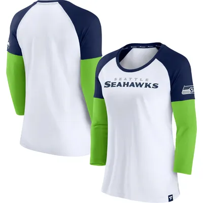 Lids DK Metcalf Seattle Seahawks Fanatics Branded Women's Player Raglan  Name & Number 3/4-Sleeve T-Shirt - Cream/Navy