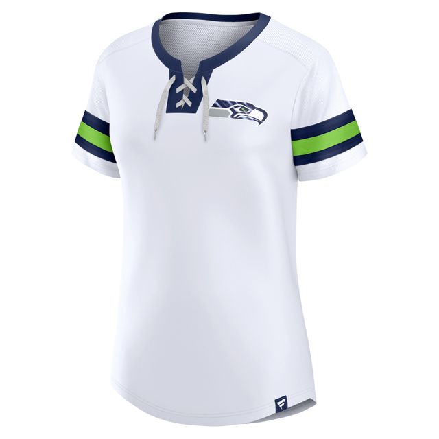 Men's Seattle Seahawks Fanatics Branded White Act Fast T-Shirt