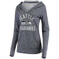 Women's Fanatics College Navy Seattle Seahawks Doubleface Slub Pullover Hoodie