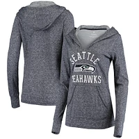 Sweat à capuche double face flammé Fanatics College Navy Seattle Seahawks pour femmes