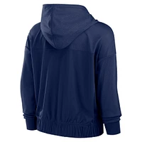 Women's  Fanatics College Navy Seattle Seahawks Script Lock Full-Zip Hoodie