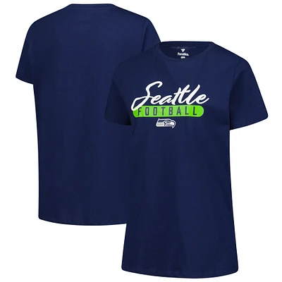 T-shirt Fanatics College Navy pour femme de l'équipe des Seattle Seahawks