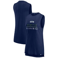 Fanatics College Navy pour femmes Seattle Seahawks True Contender - Débardeur