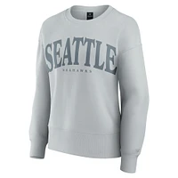 Women's Fanatics  Gray Seattle Seahawks Elements Pullover Sweatshirt