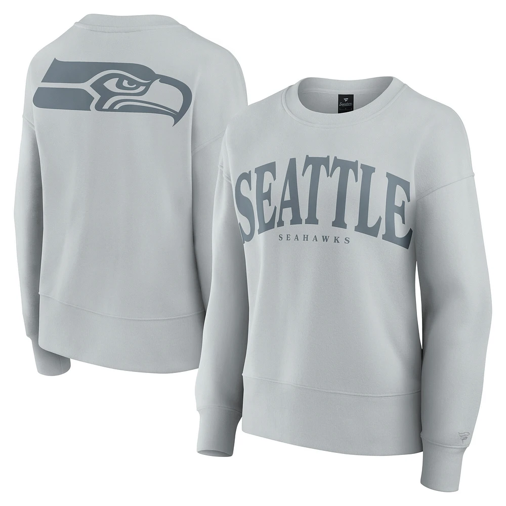 Sweat-shirt à capuche gris pour femme Fanatics Seattle Seahawks Elements