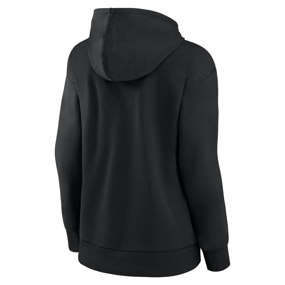Sweat-shirt à enfiler Fanatics Seattle Seahawks Blackout Luxe Arch pour femme