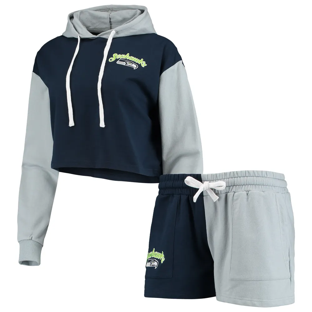 Lids Seattle Seahawks FOCO Women's Color-Block Lounge Set - College Navy/Neon  Green