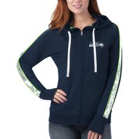 Women's G-III 4Her by Carl Banks College Navy Seattle Seahawks Game Changer - Full-Zip Hoodie