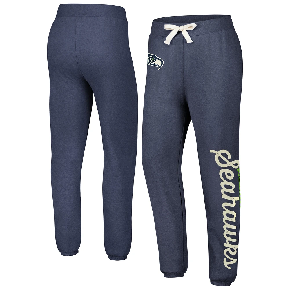 Pantalon en polaire Seattle Seahawks Scrimmage G-III 4Her by Carl Banks College Navy pour femmes