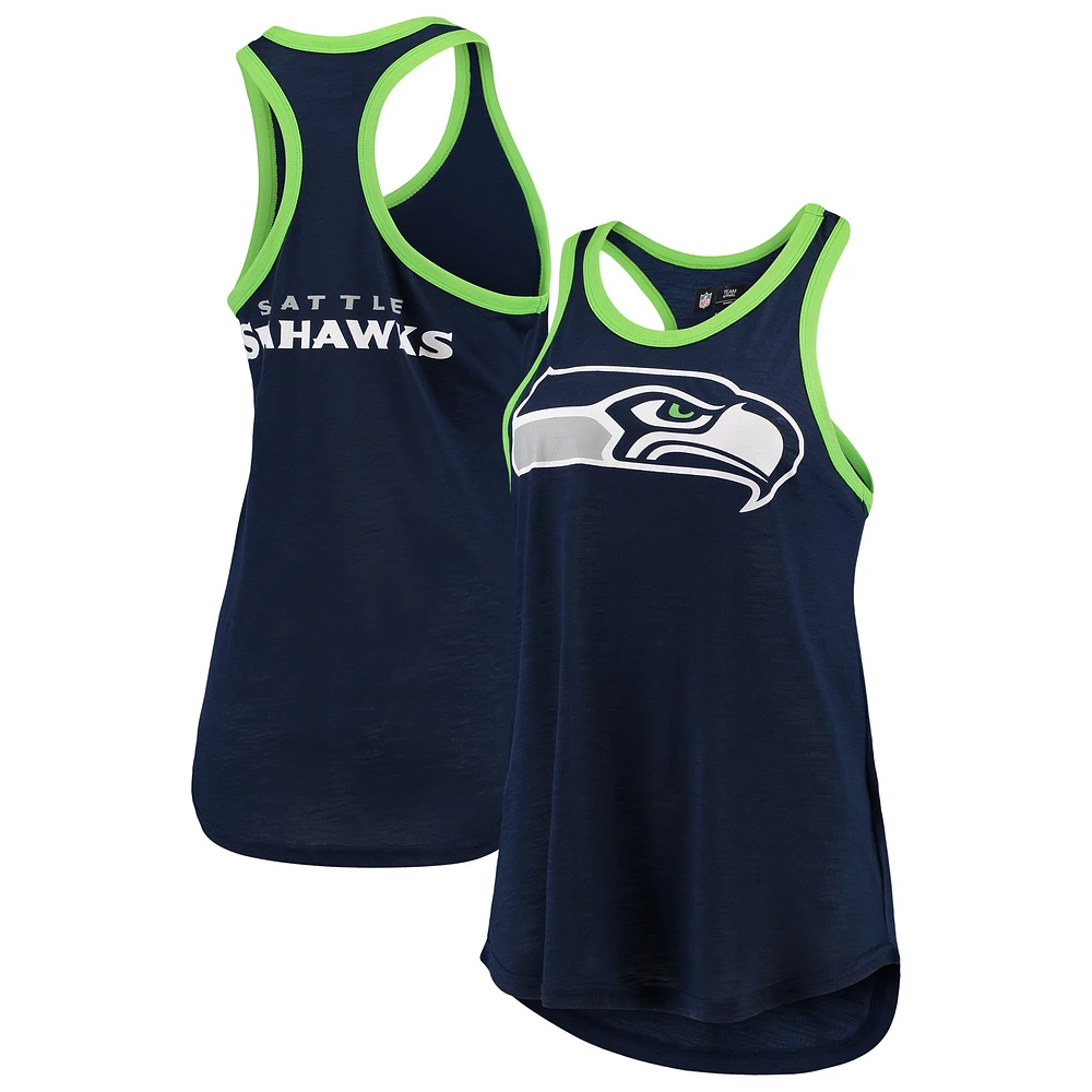 Women's G-III 4Her by Carl Banks College Navy Seattle Seahawks Tater Tank Top