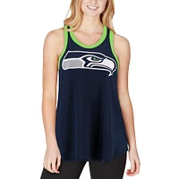 Women's G-III 4Her by Carl Banks College Navy Seattle Seahawks Tater Tank Top