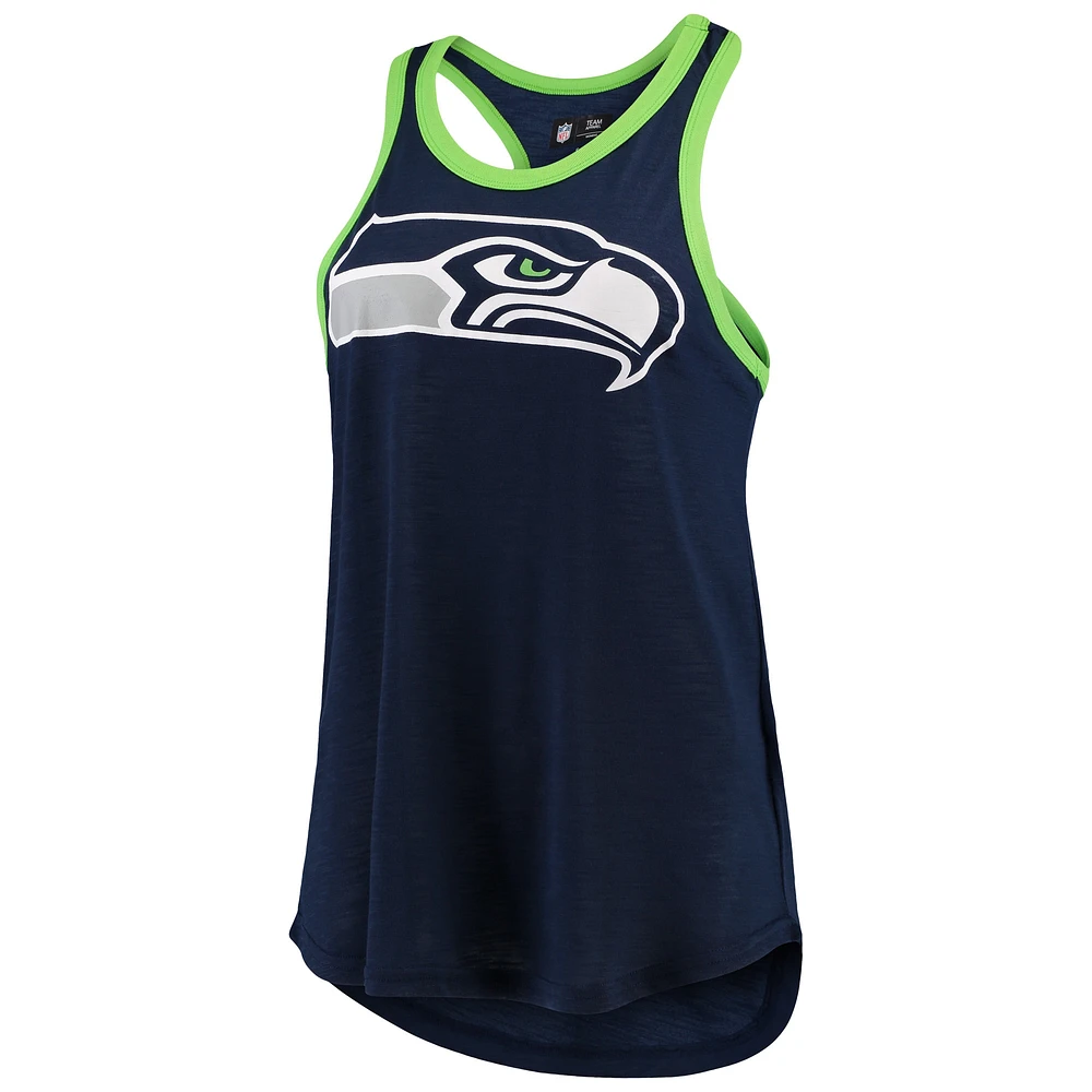 Women's G-III 4Her by Carl Banks College Navy Seattle Seahawks Tater Tank Top