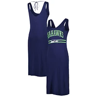 Robe longue à encolure en V pour femme G-III 4Her by Carl Banks College Navy Seattle Seahawks Training