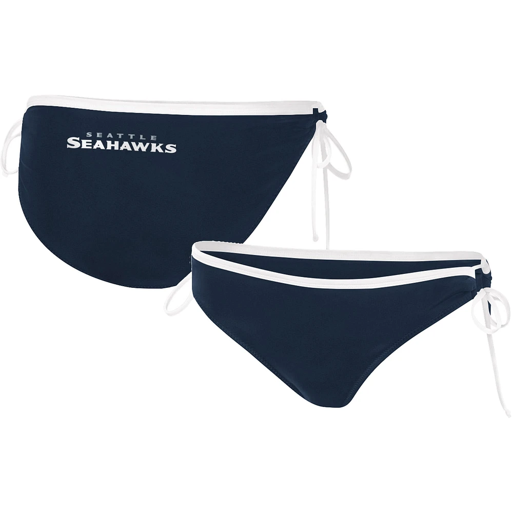 Bas de bikini pour femme G-III 4Her by Carl Banks Bleu marine Seattle Seahawks Perfect Match