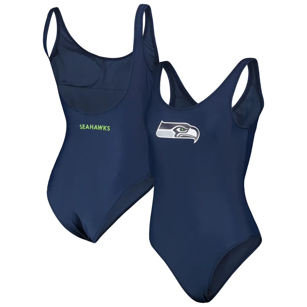 Maillot de bain une pièce pour femme G-III 4Her by Carl Banks Scarlet Seattle Seahawks Making Waves