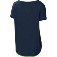 Women's G-III 4Her by Carl Banks Seattle Seahawks College Navy Rookie Scoop Neck - T-Shirt