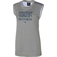 Women's Gray Seattle Seahawks No Sweat Tank Top