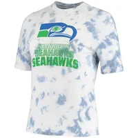 T-shirt tie-dye Team Spirit Junk Food Royal Seattle Seahawks pour femmes