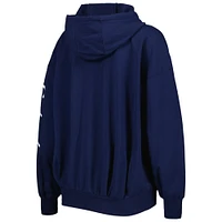 MSX by Michael Strahan College Navy Seattle Seahawks Emerson pour femme - Sweat à capuche avec fermeture éclair intégrale