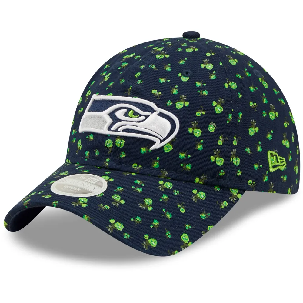 Women's New Era White/College Navy Seattle Seahawks Plus Size