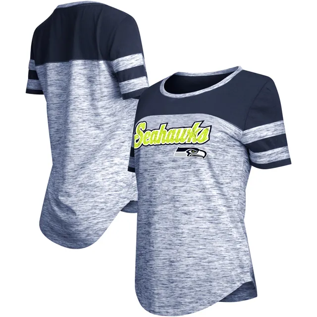 New Era Seahawks College Lace-Up Long Sleeve T-Shirt