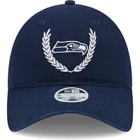 Casquette ajustable 9TWENTY Seattle Seahawks Leaves 9TWENTY pour femme New Era College bleu marine